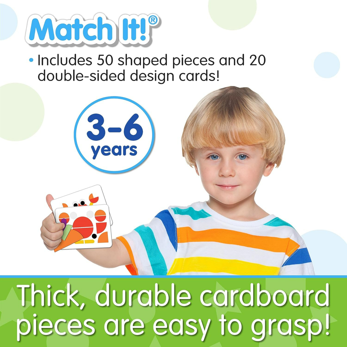 The Learning Journey Match It! Tangrams Puzzle, 50 pcs, Assorted, 114971