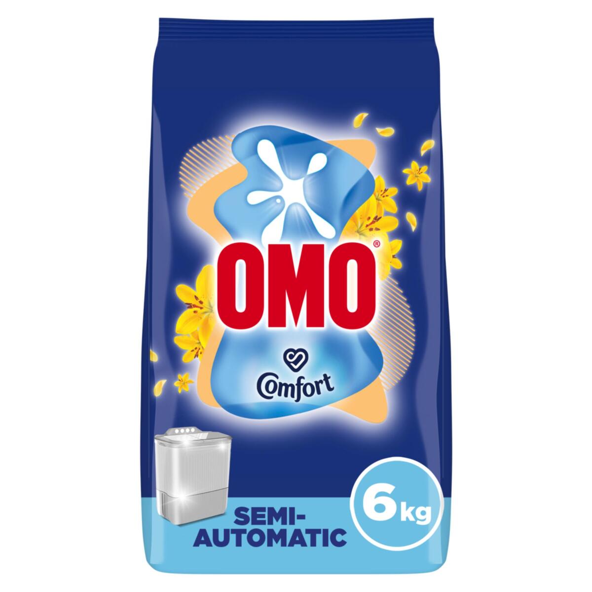 Omo Semi-Automatic Laundry Detergent Powder, Touch of Comfort 6 kg