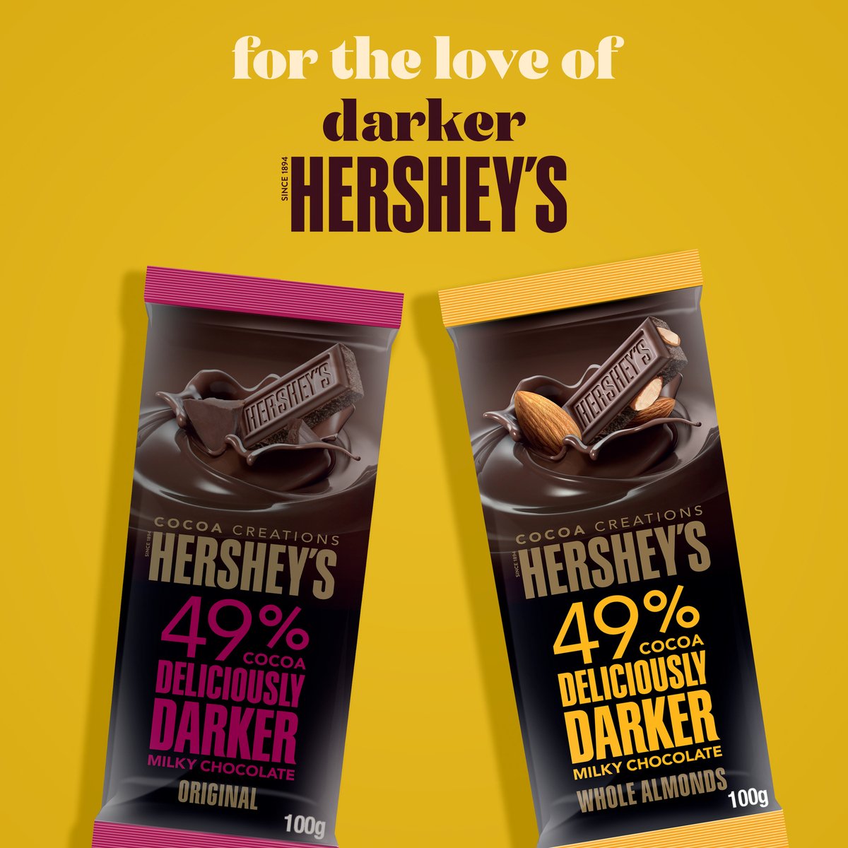 Hershey's Deliciously Darker Milky Chocolate And Cookies 40 g