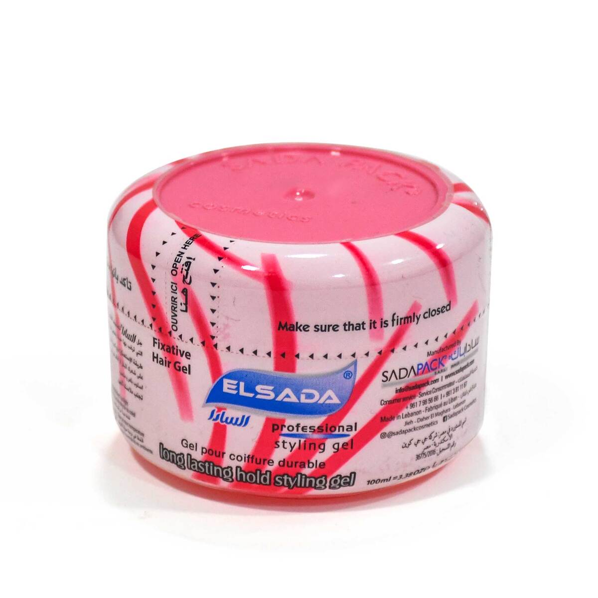 Elsada Professional Hair Styling Gel Pink 100 ml