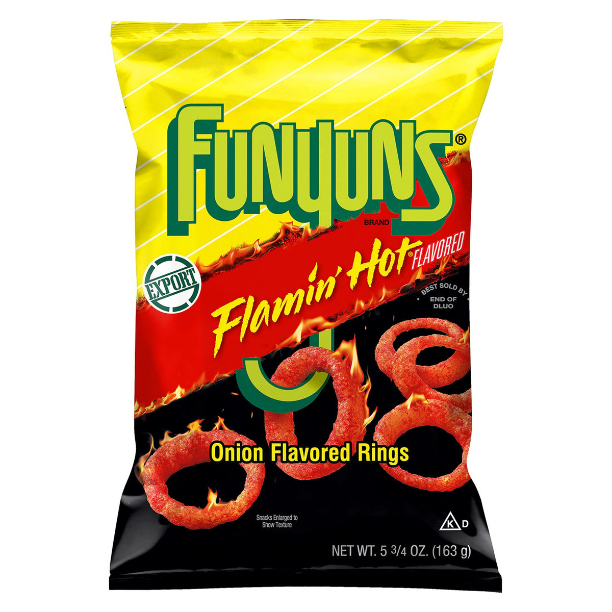 Funyuns Flamin Hot Onion Flavored Rings 163 g