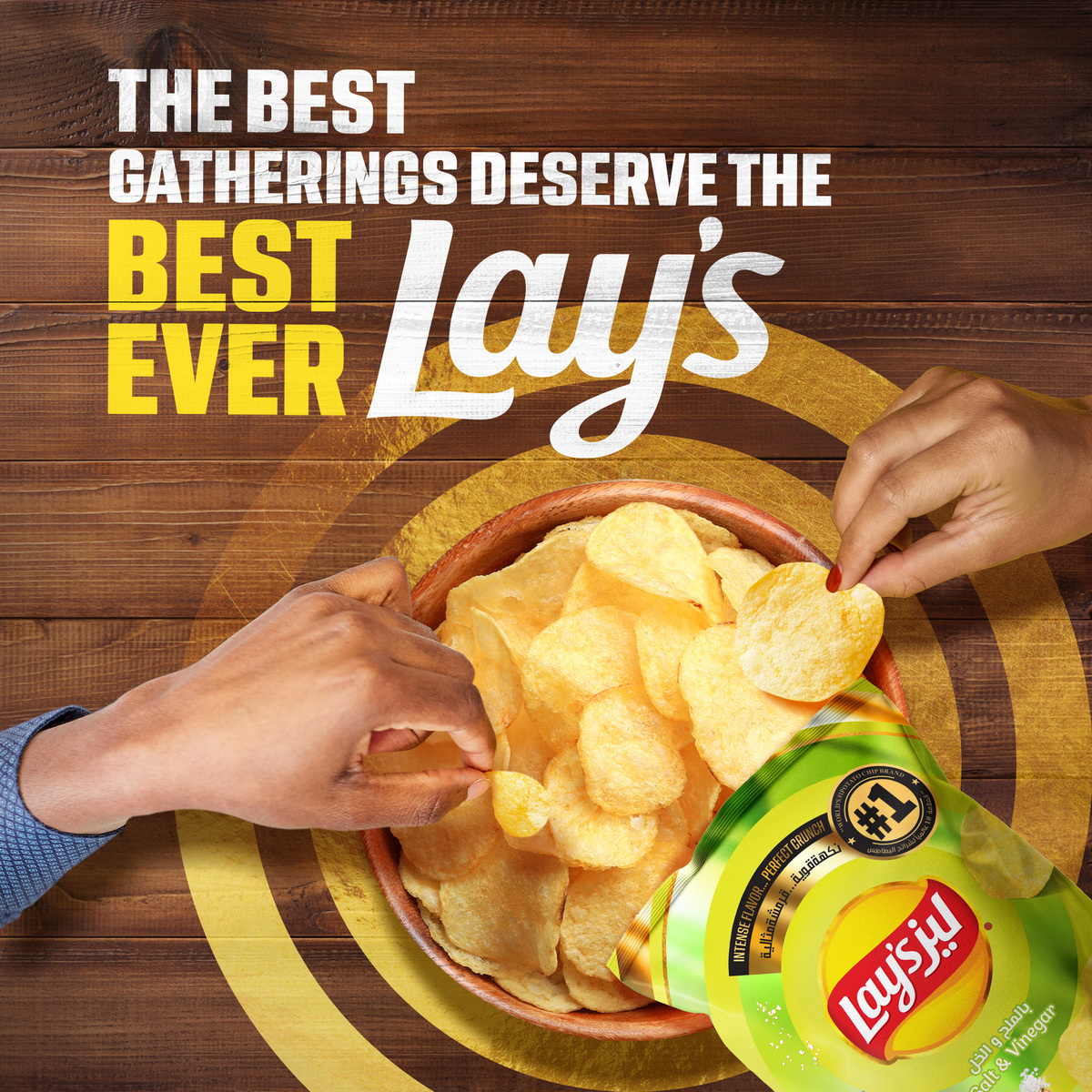 Lay's Salt & Vinegar Potato Chips 45 g