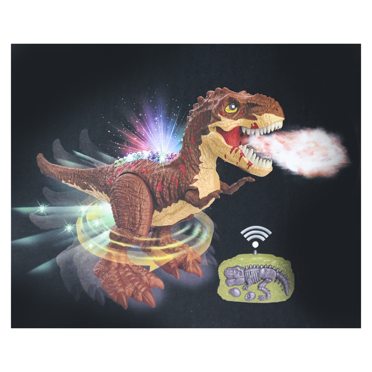 HTM Remote Control Dinosaur with Sound and Spray, Assorted, LH-D001S