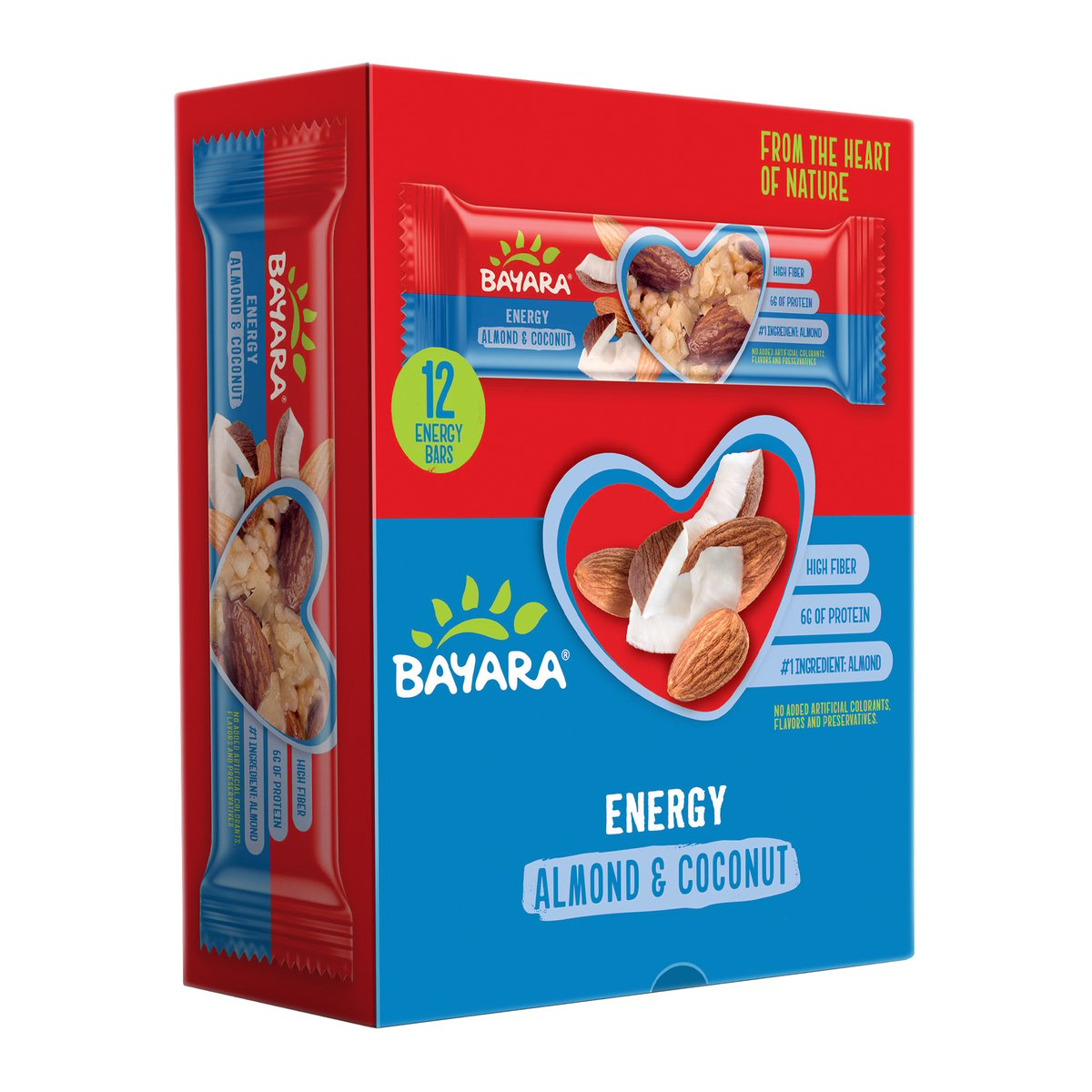 Bayara Almond & Coconut Energy Bar 12 x 40 g