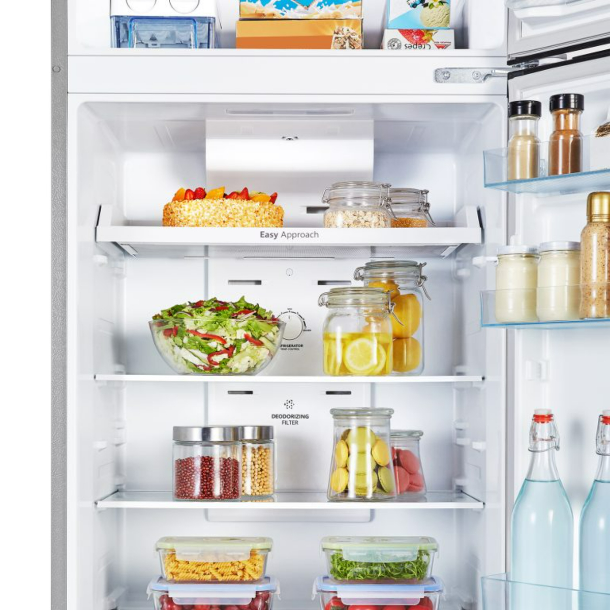 Hisense Double Door Refrigerator, 375L, Stainless Steel Finish, RT488N4ASU1