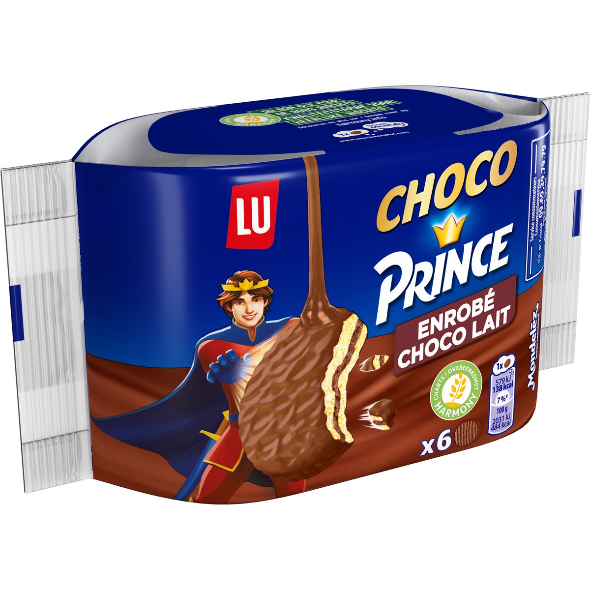 Prince Choco Prince Chocolate Covered Biscuit 6 x 28.5 g