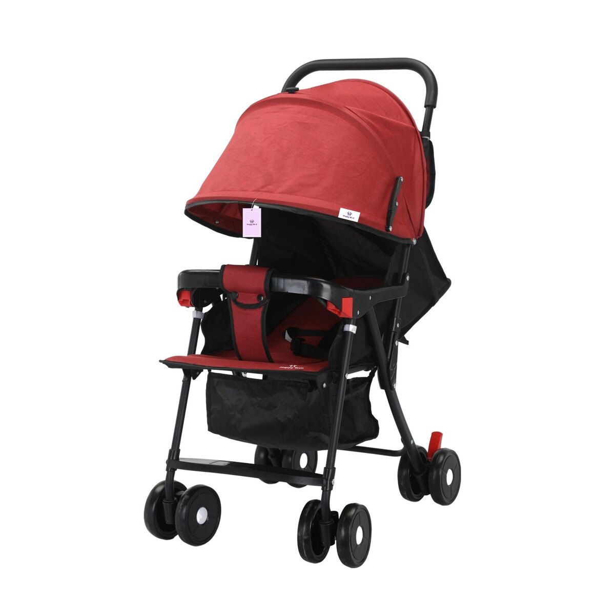 Happy Well Foldable Baby Stroller 772-A Red A24