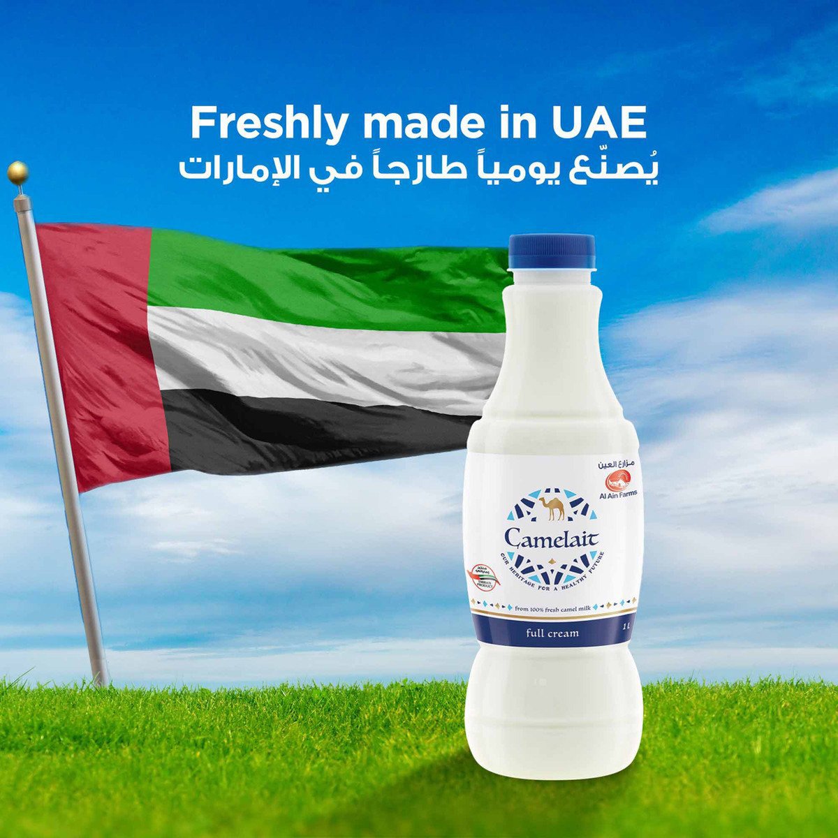 Al Ain Full Cream Fresh Camel Milk 1 Litre