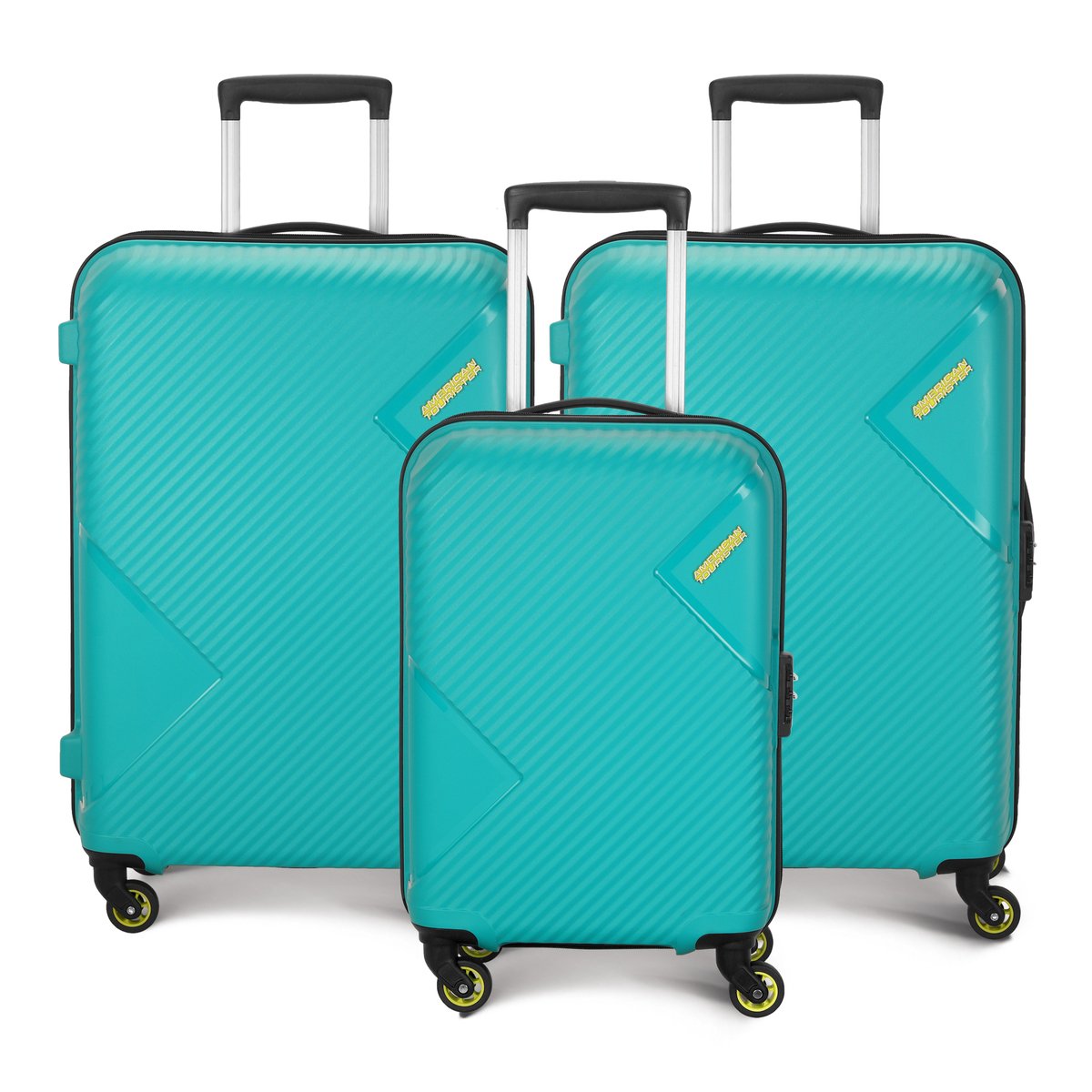 American Tourister Omega 4Wheel Hard Trolley 3pc Set (55cm+68cm+68cm ...