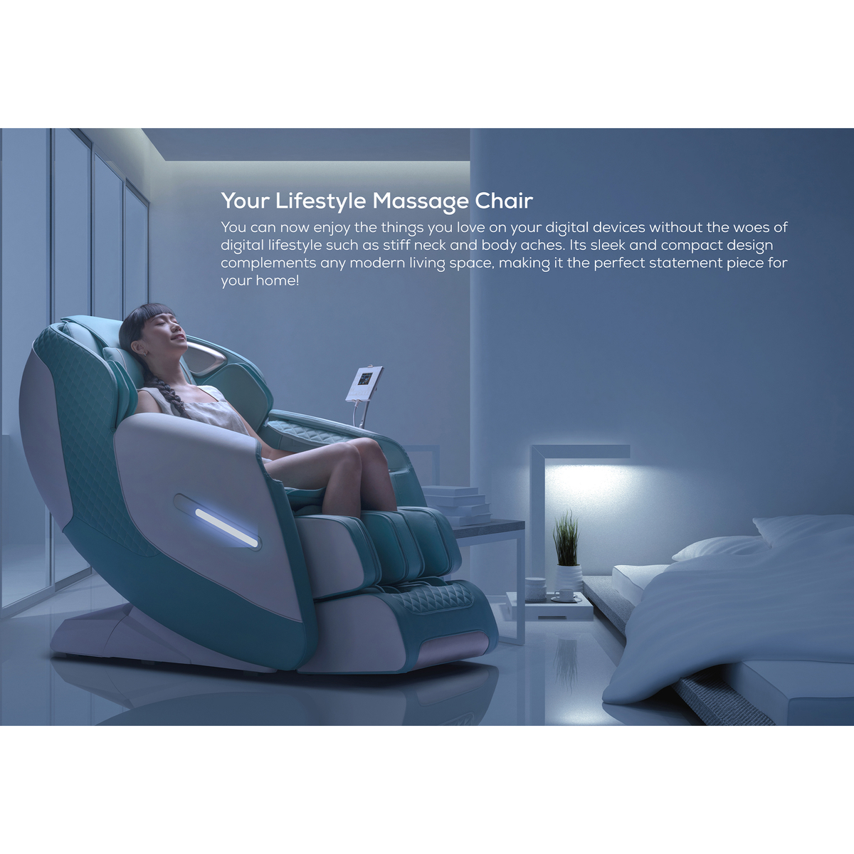 Rotai Royal Omega Multi-Functional Full Body Massage Chair, Green, A50