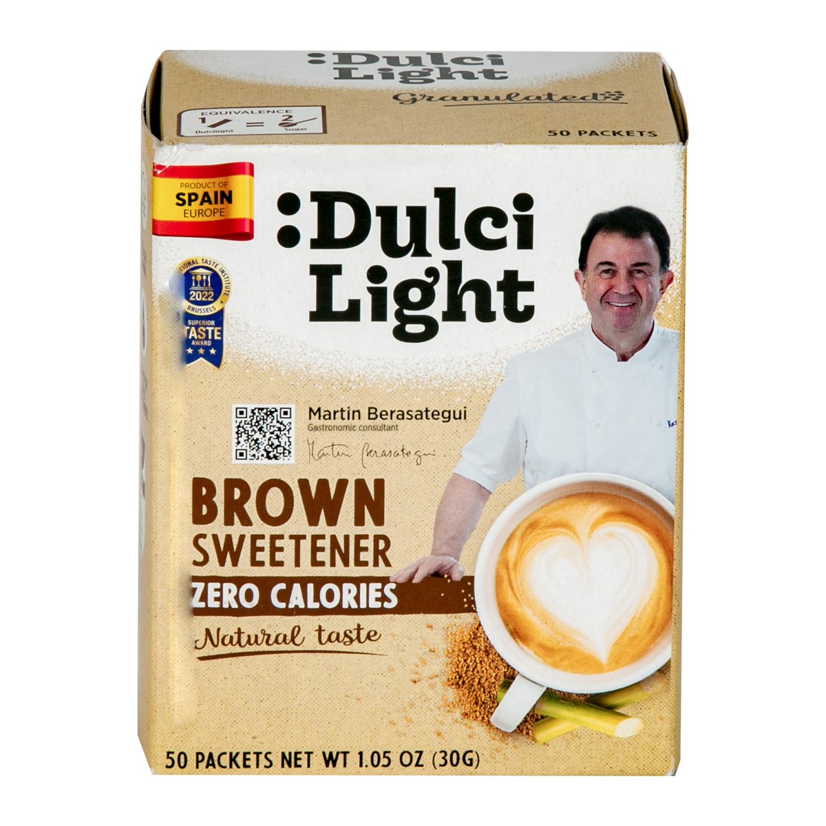 Dulci Light Brown Zero Calories Sweetener 50pcs 30 g