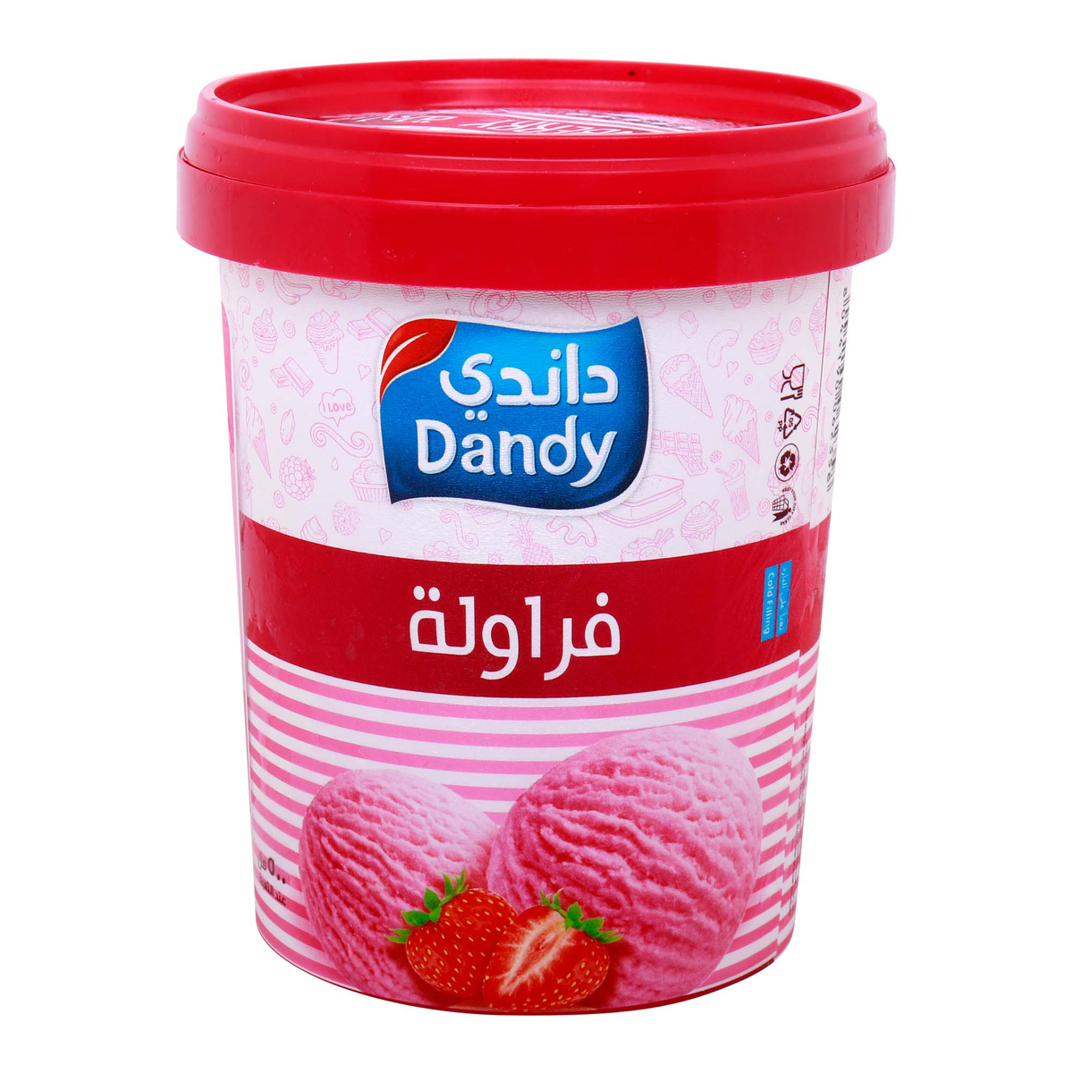 Dandy Strawberry Ice Cream 500 ml