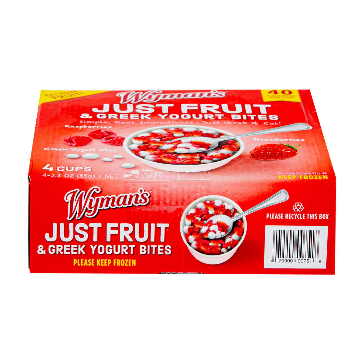 Wyman's Of Maine Just Fruit & Greek Yogurt Bites Raspberries & Strawberries 260 g