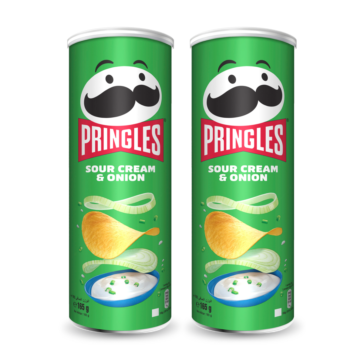 Pringles Sour Cream and Onion Chips Value Pack 2 x 165 g