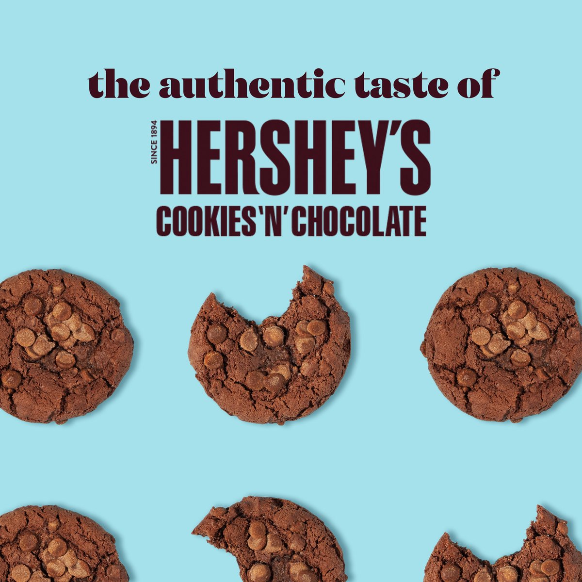 Hershey's Cookies 'n' Chocolate Flavour Milk Chocolate 40 g