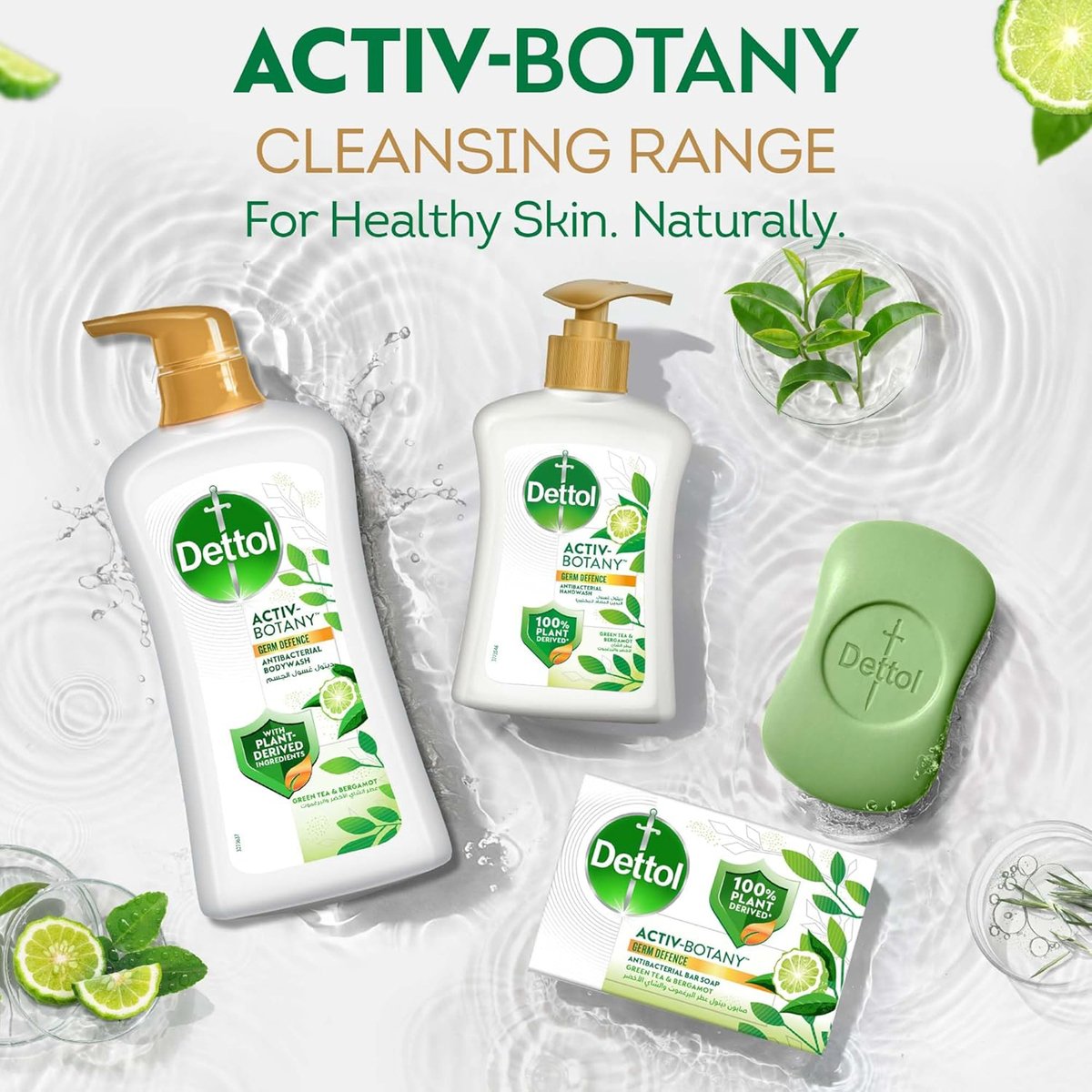 Dettol Activ-Botany Green Tea & Bergamot Anti-Bacterial Body Wash 700 ml