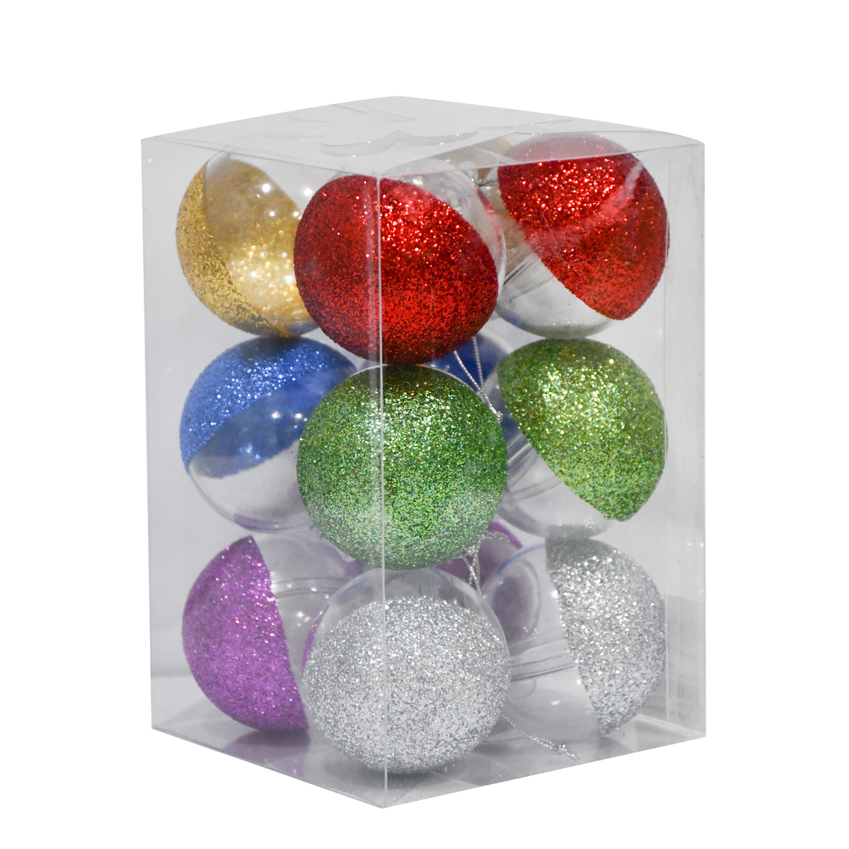 Party Fusion Home Decoration Shiny Ball 6cm SMA006 12Pcs Assorted