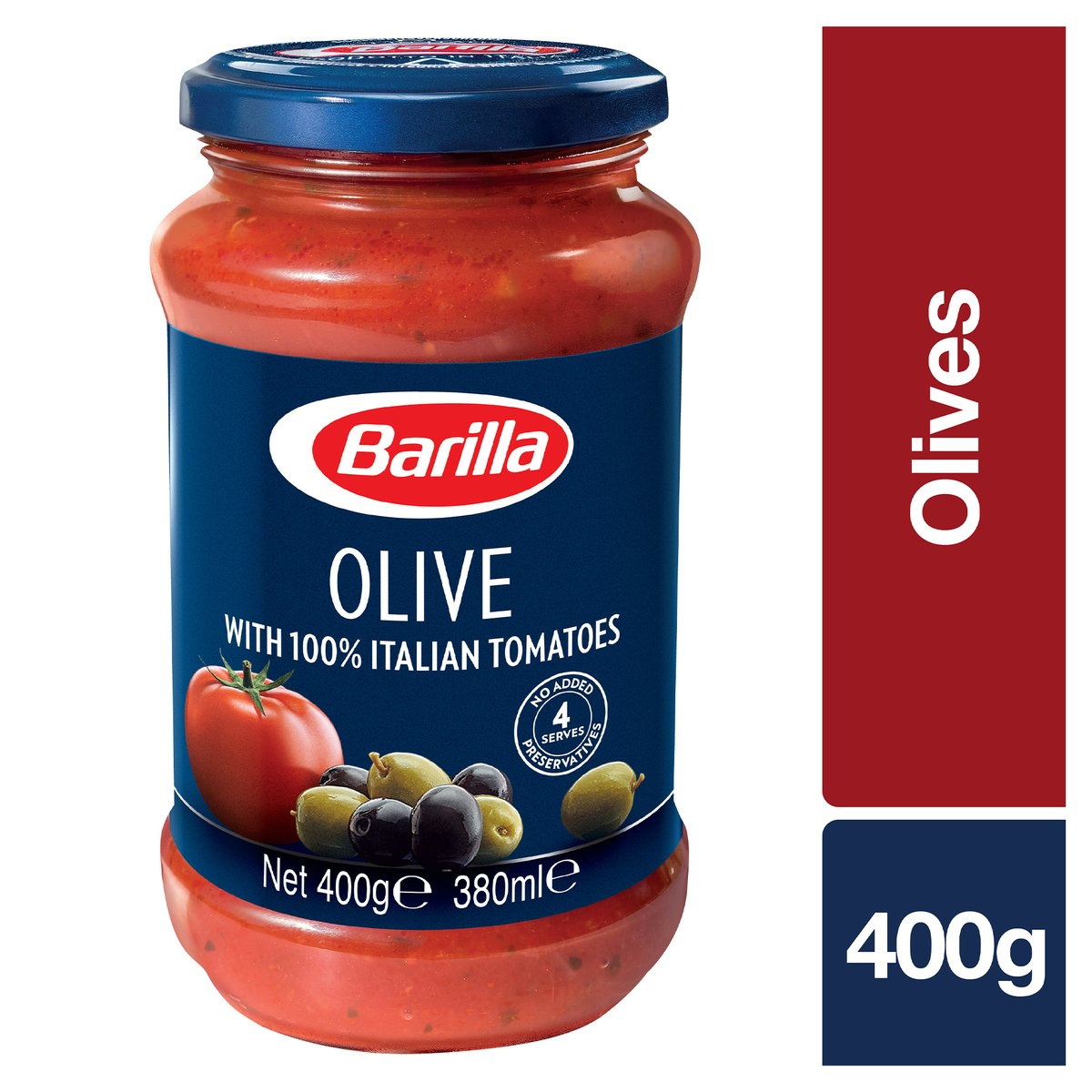 Barilla Olive Pasta Sauce With Italian Tomato 400 g