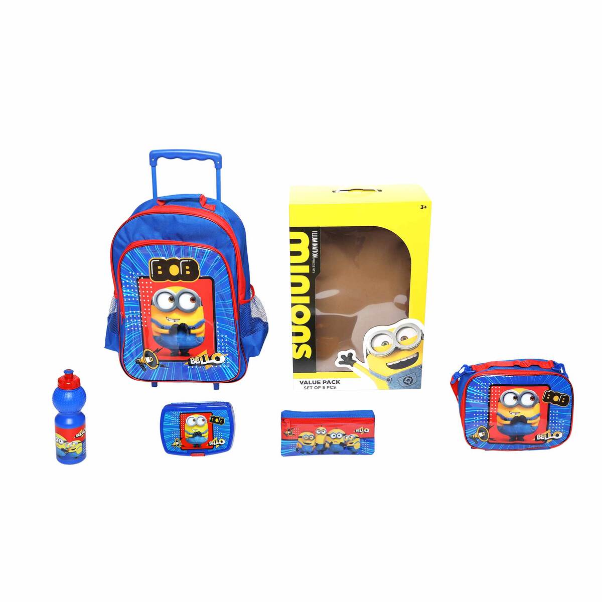 Minions School Trolley Bag 5in1 Set 16