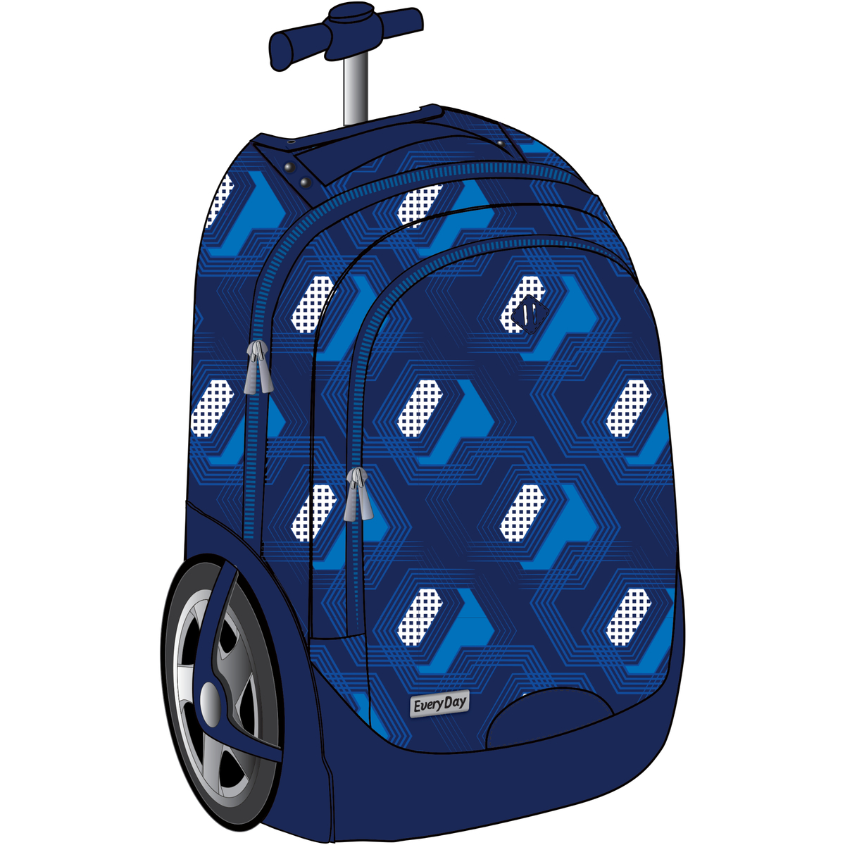 Every Day 3 in1 School Trolley 19 inch + Lunch Bag + Pencil Case FKEDS302302 3in1