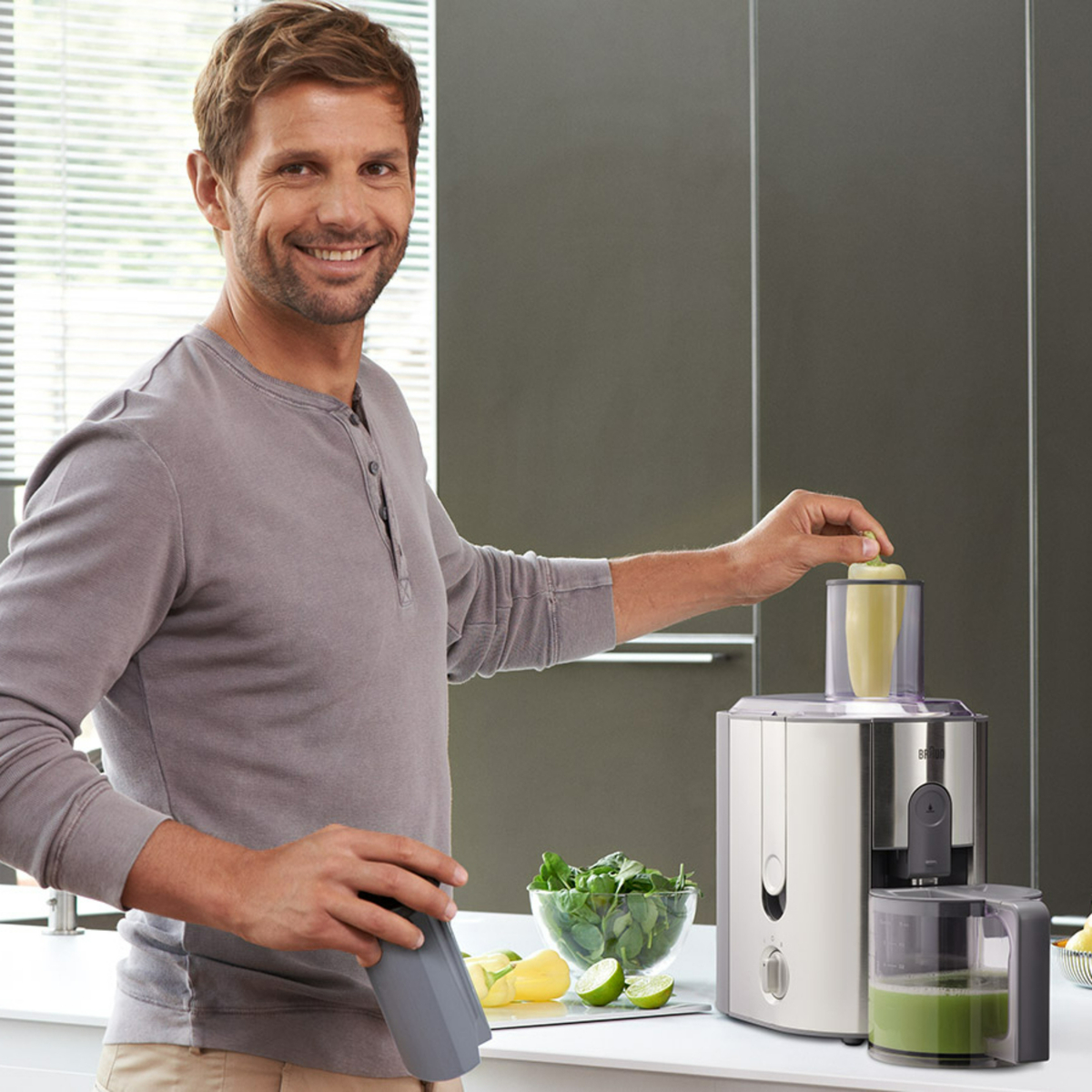 Braun Multi Quick Juicer, 1000W, Grey, J700