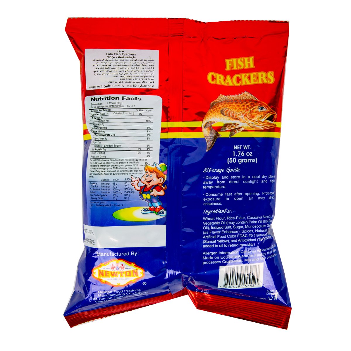 Newton La-La Fish Crackers 50 g