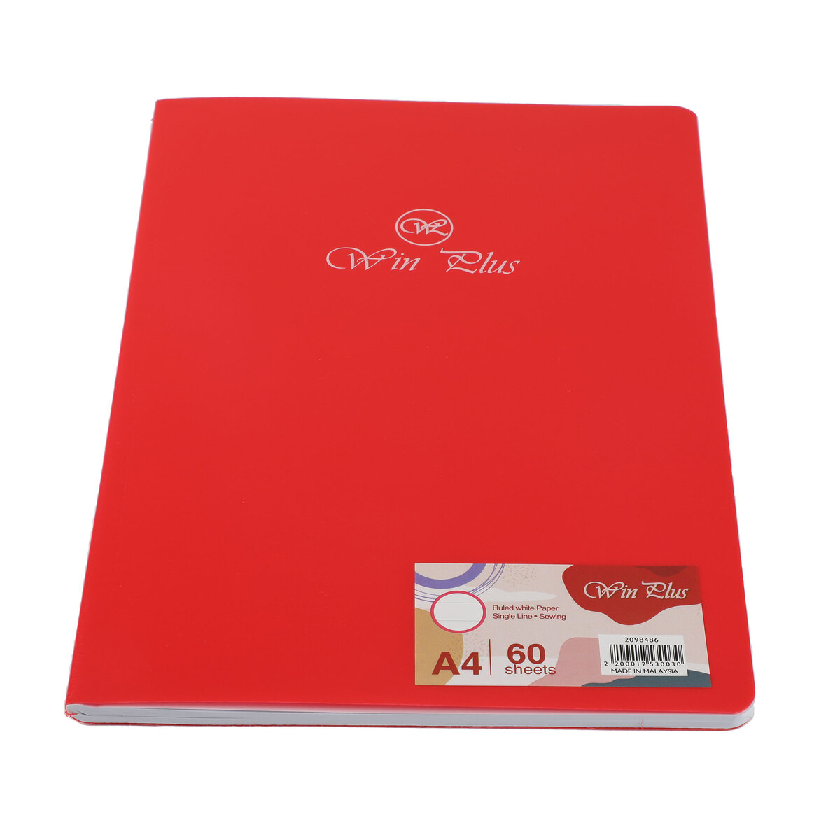 Win Plus PP Cover Spiral Notebook A4 60 Sheet