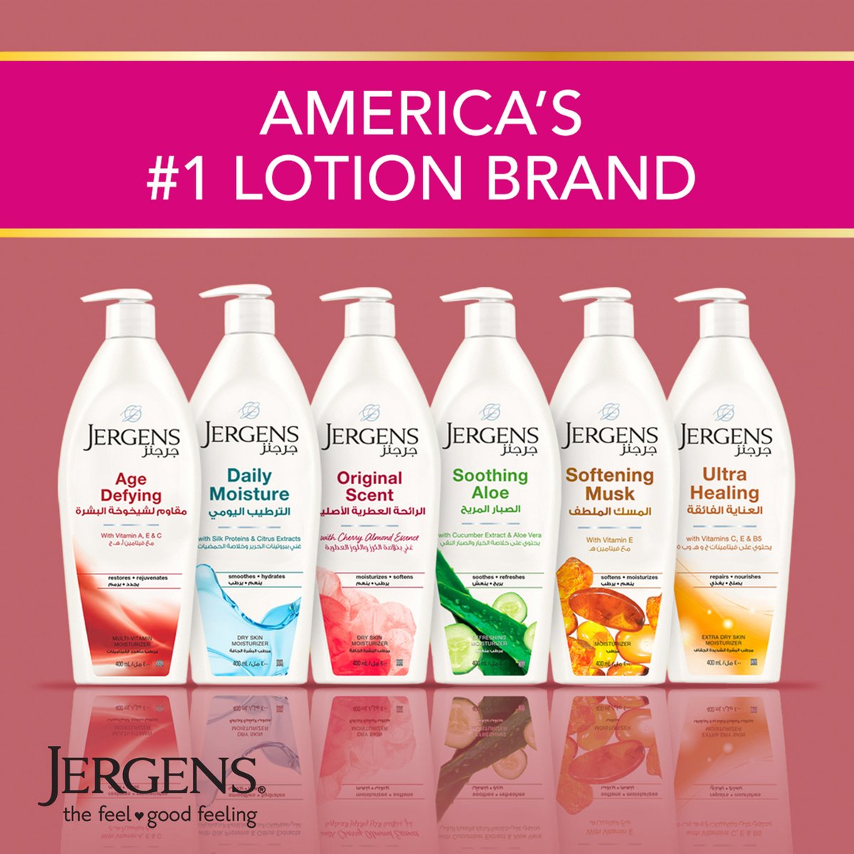 Jergens Age Defying Body Lotion, 400 ml