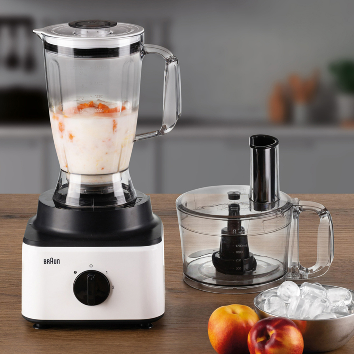 Braun Food Processor, 750W, White, FP0132WH