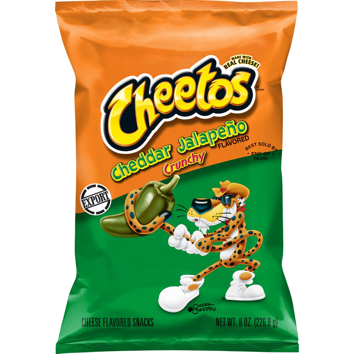 Cheetos Cheddar Jalapeno Crunchy Cheese Flavored Snacks 226.8 g