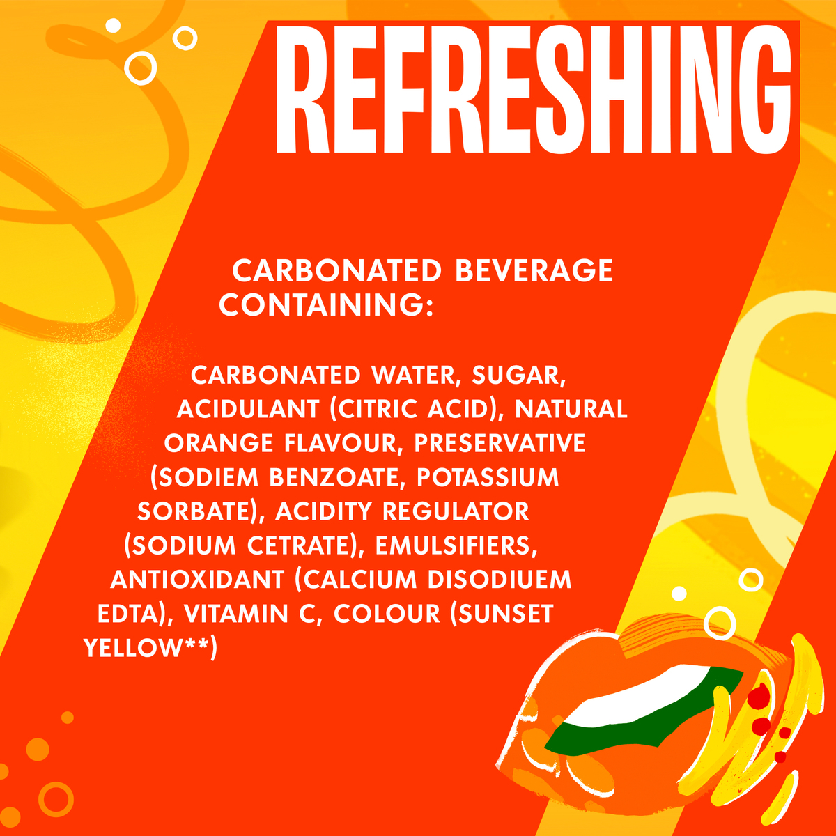 Mirinda Orange Carbonated Soft Drink Plastic Bottle 500 ml