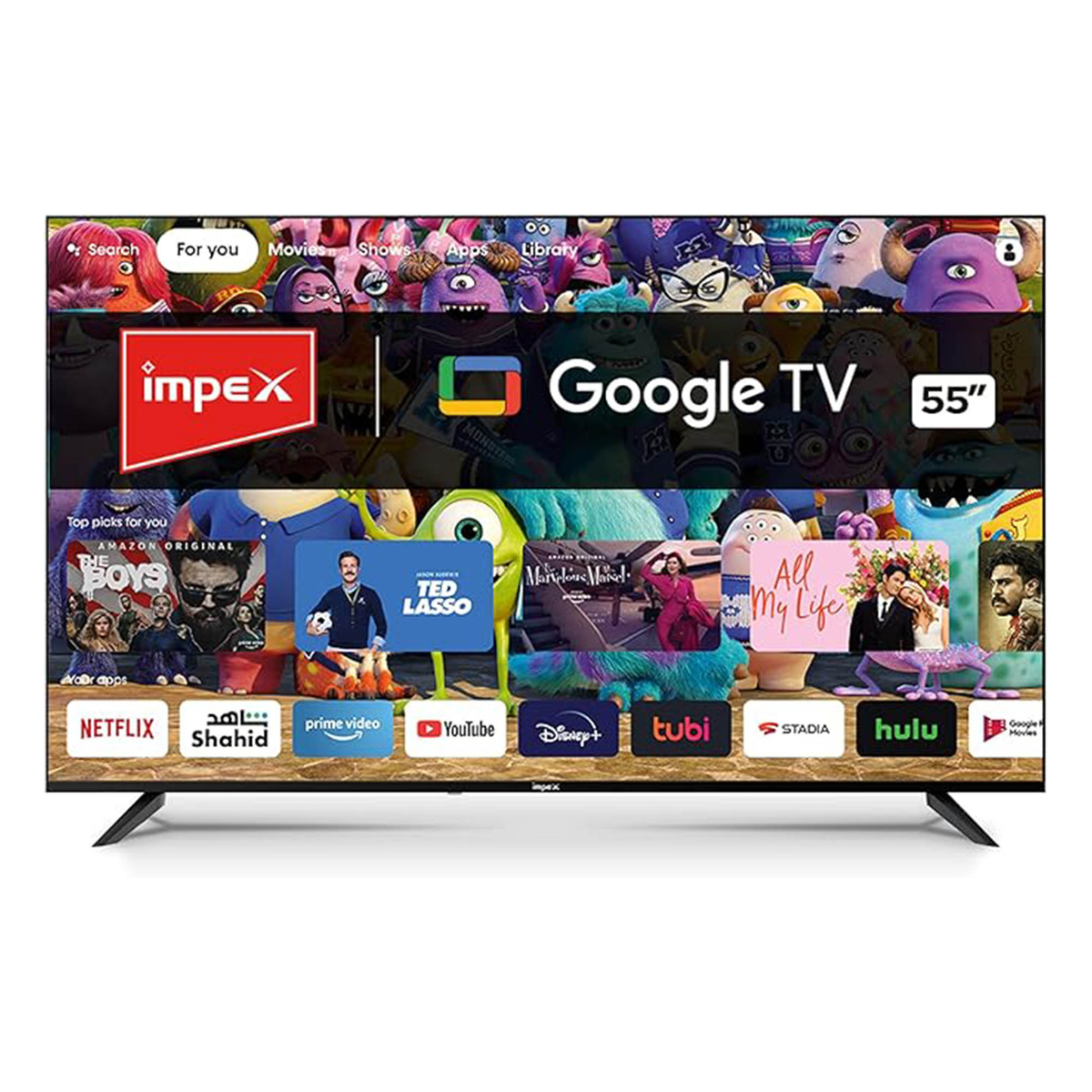 Impex evoQ Series 55 Inches 4K Smart QLED TV, 55S4QLC2R