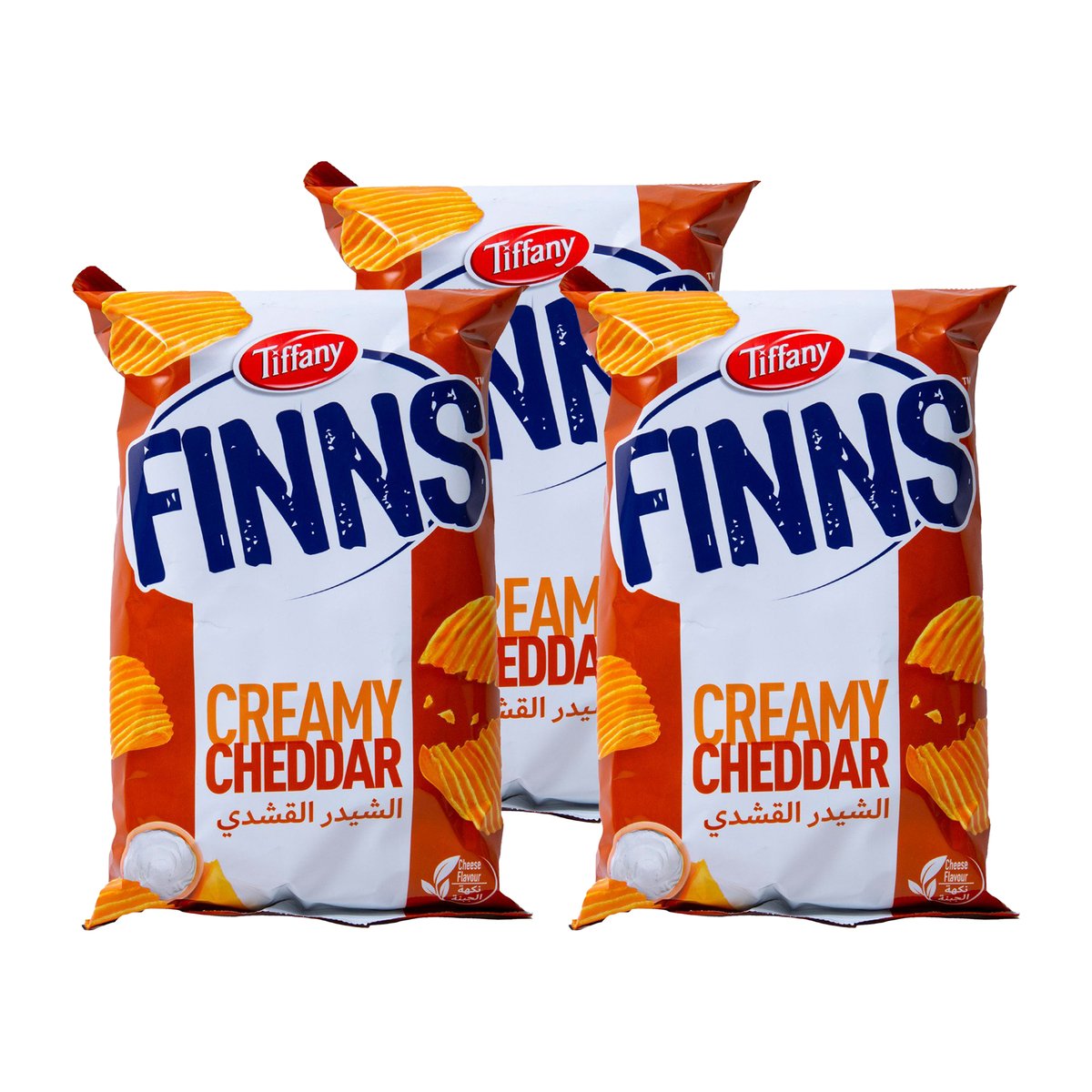 Tiffany Finns Creamy Cheddar Chips Value Pack 3 x 85 g