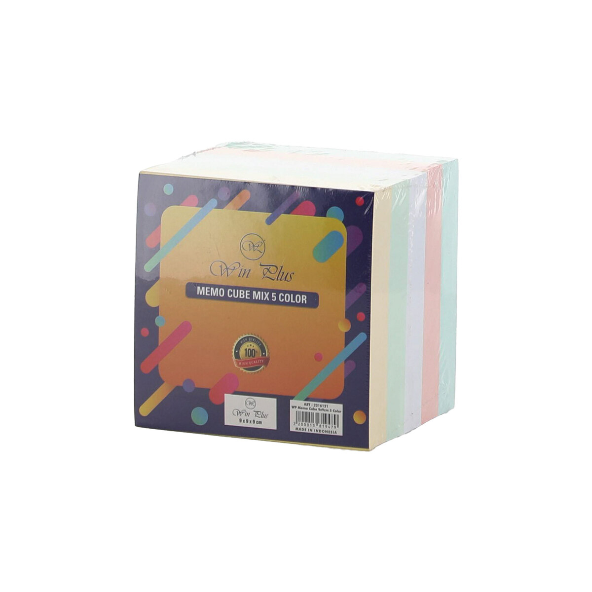 Win Plus Memo Cube 9X9cm 5Color