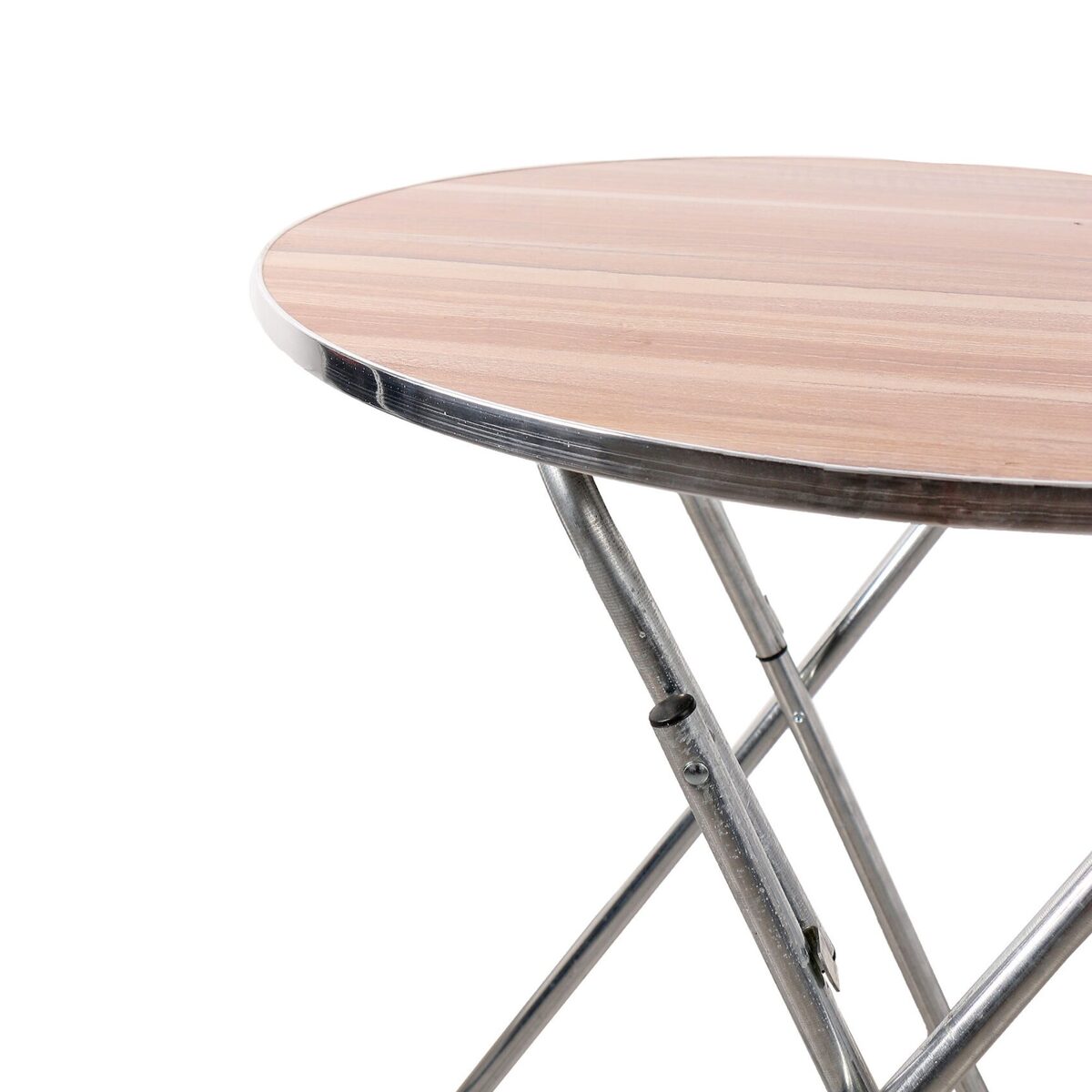 GTT Wooden Round Folding Table with Metalic Stand, WT5245