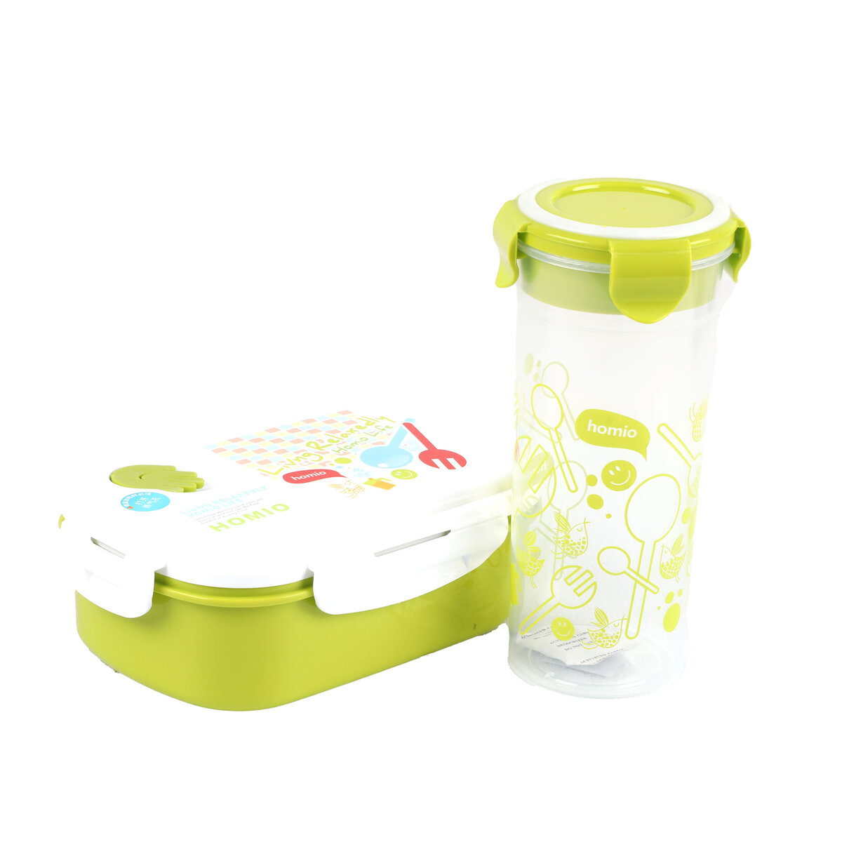 Homio Lunch Box + Water Bottle set