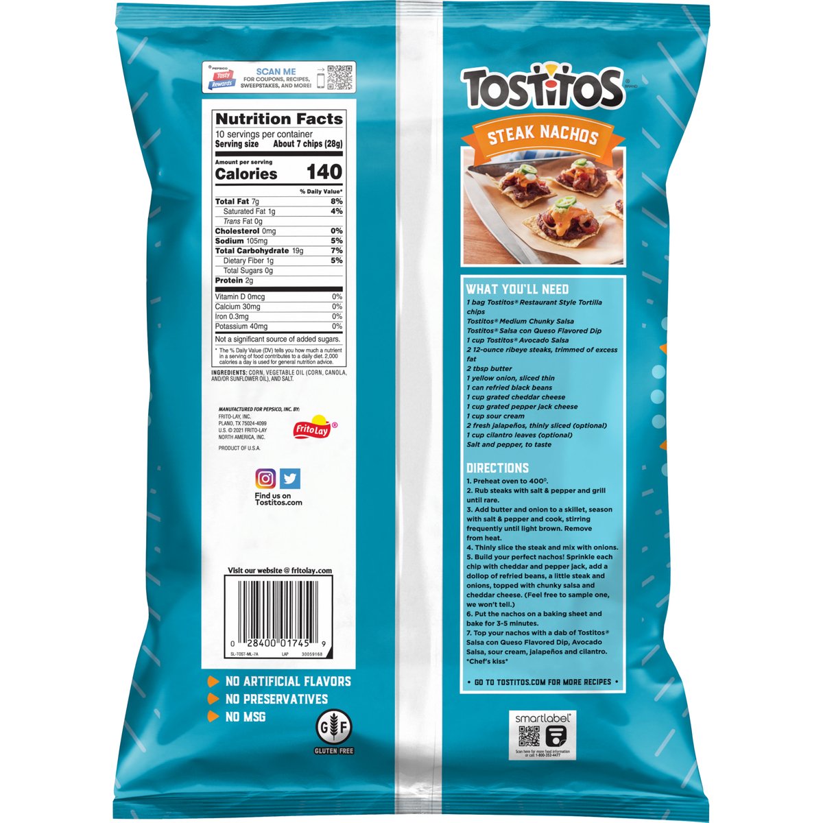 Tostitos Original Restaurant Style Tortilla Chips 283.5 g