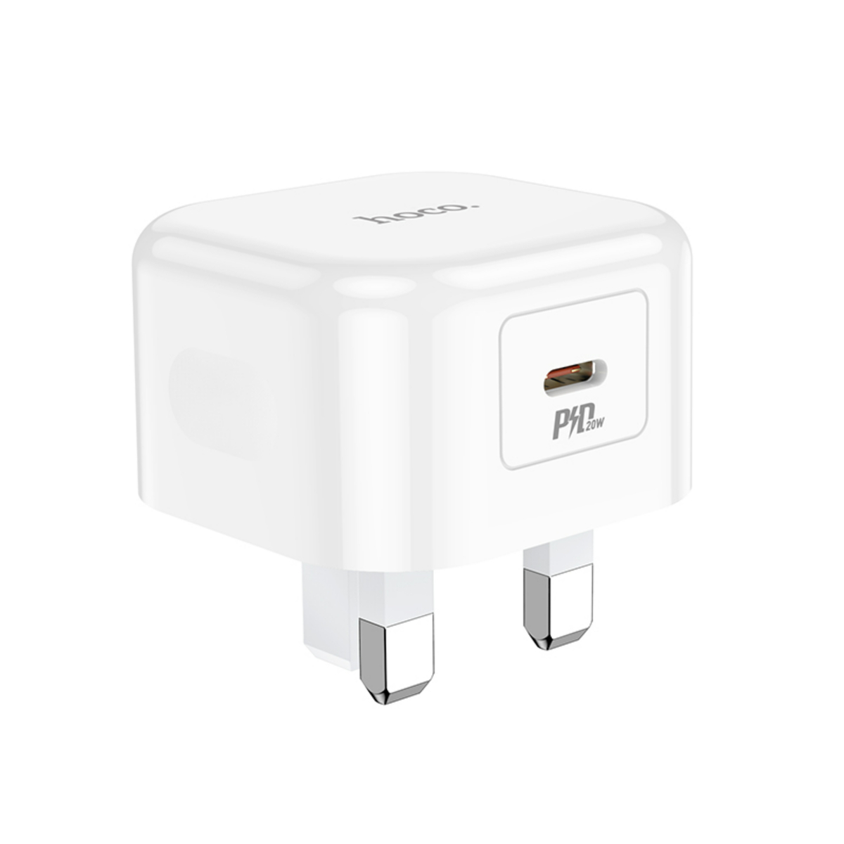 Hoco Single Port Super Fast Wall Charger, 20W, White, C91B-PD