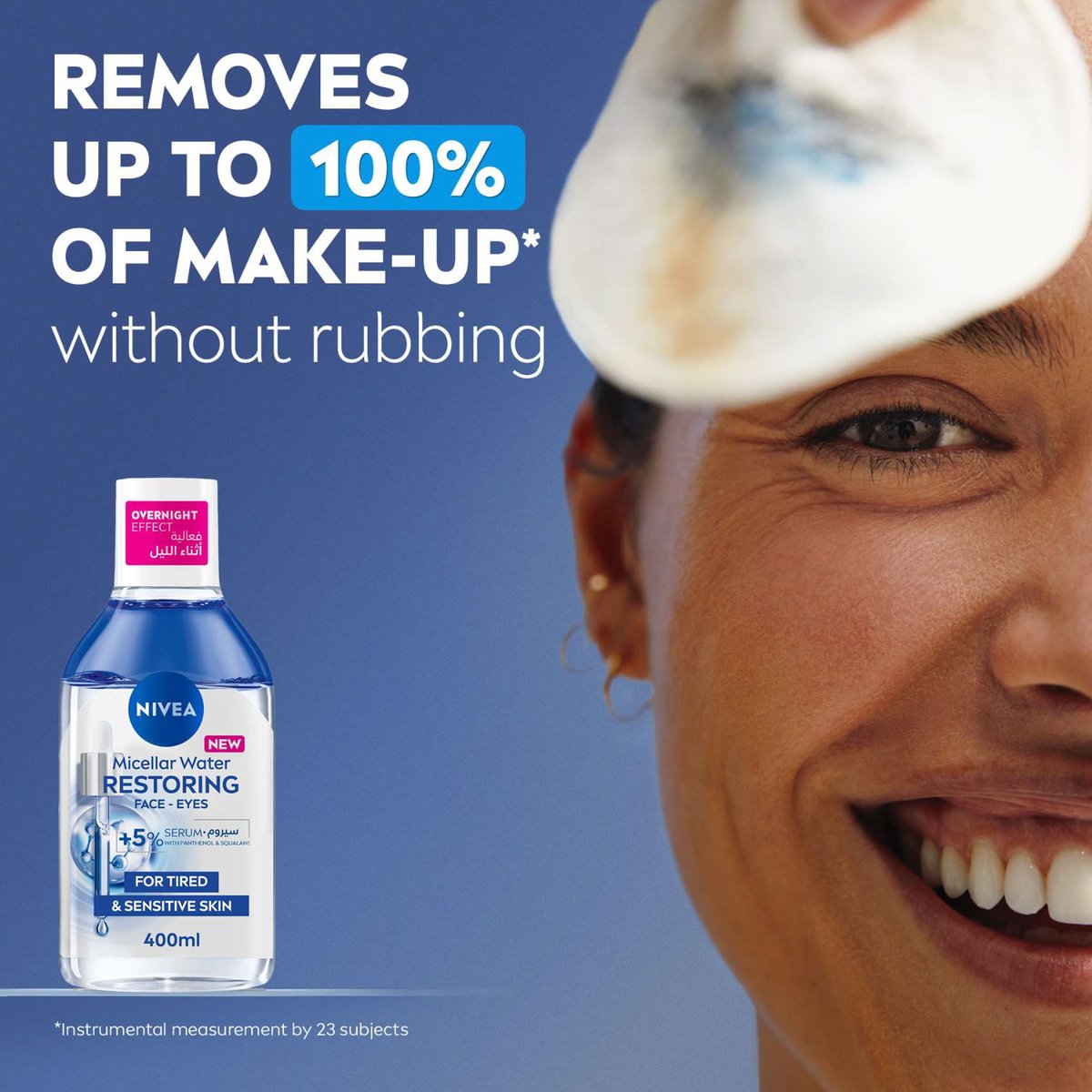 Nivea Micellar Water Restoring With 5% Serum 400 ml + Cotton Pads