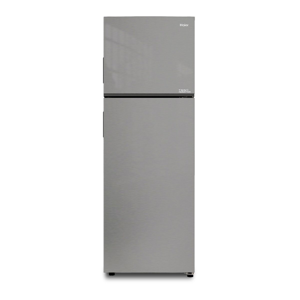 Haier Double Door Refrigerator, 357L Net Capacity, Silver, HRF-385NS