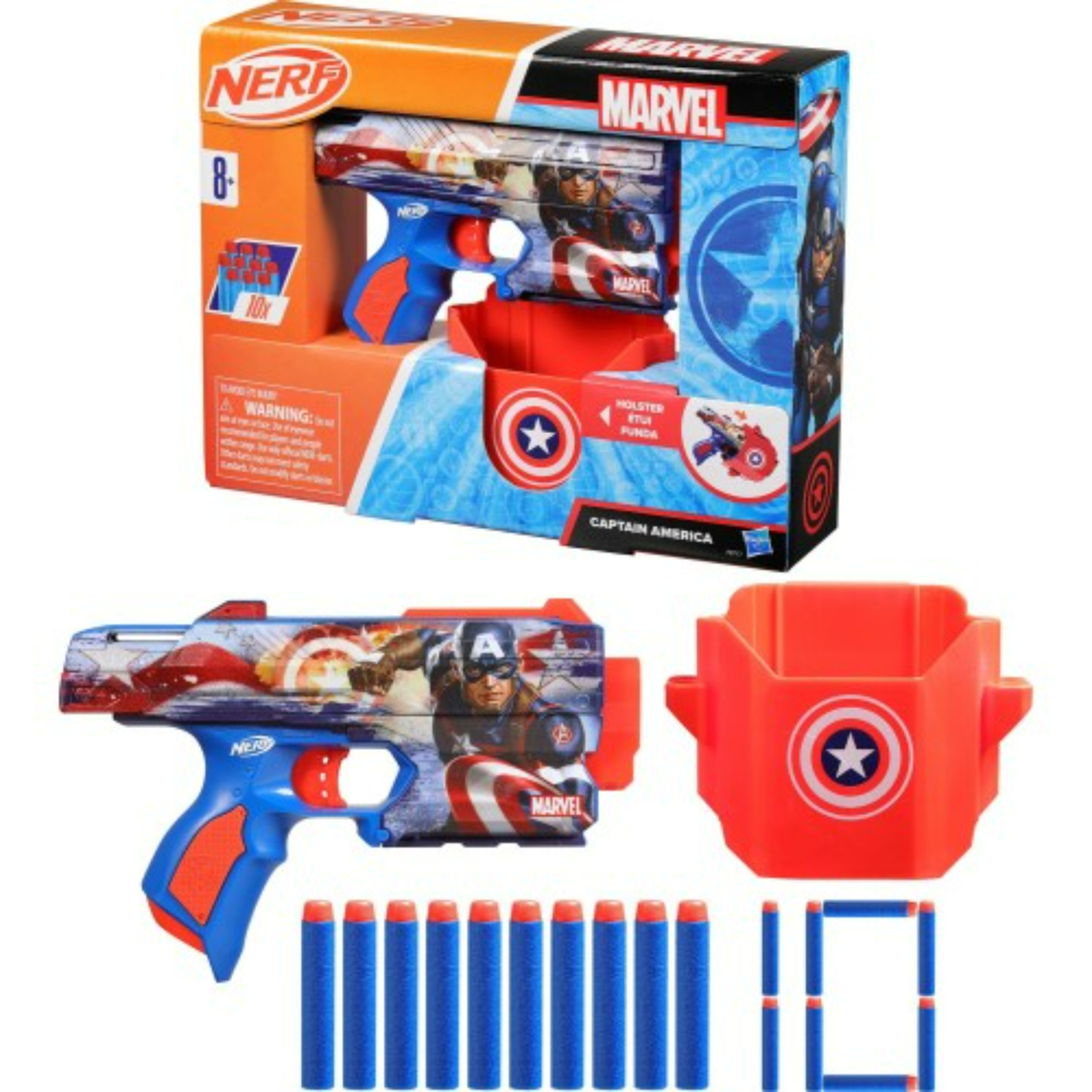 Nerf Marvel Captain America Dart Blaster, F9717