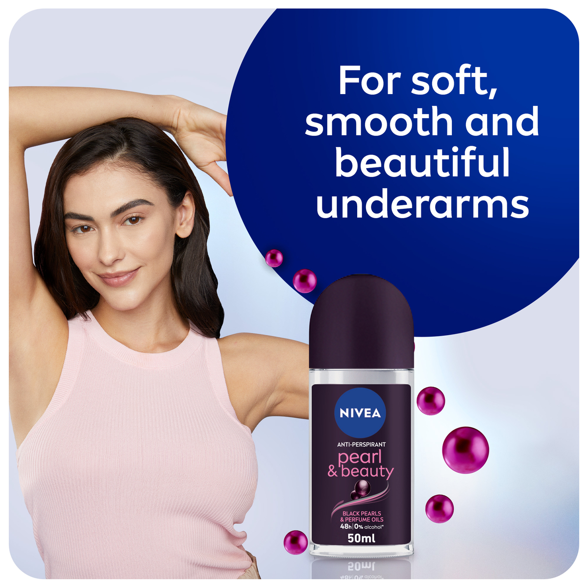 Nivea Pearl & Beauty Roll On 2 x 50 ml