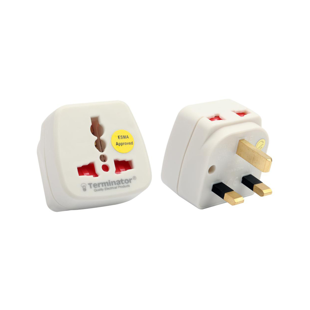 Terminator Travel Adaptor Universal Socket + 2 Pin Socket TL 51E