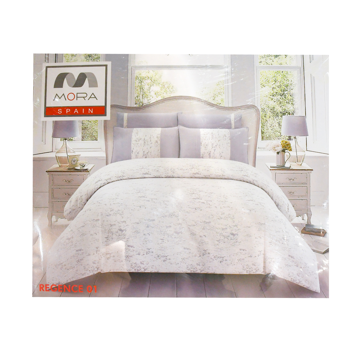 Mora King Size Comforter Set, 6 pcs, Assorted