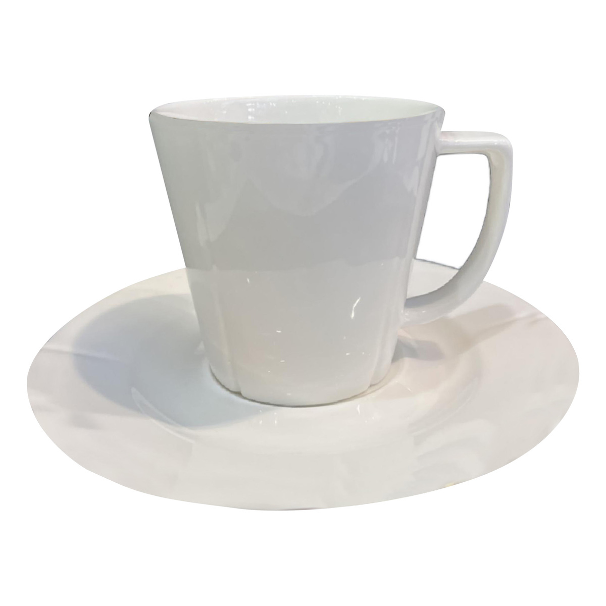 Home BC-Cup Saucer Set, 12 pcs, 250cc, White, ST03