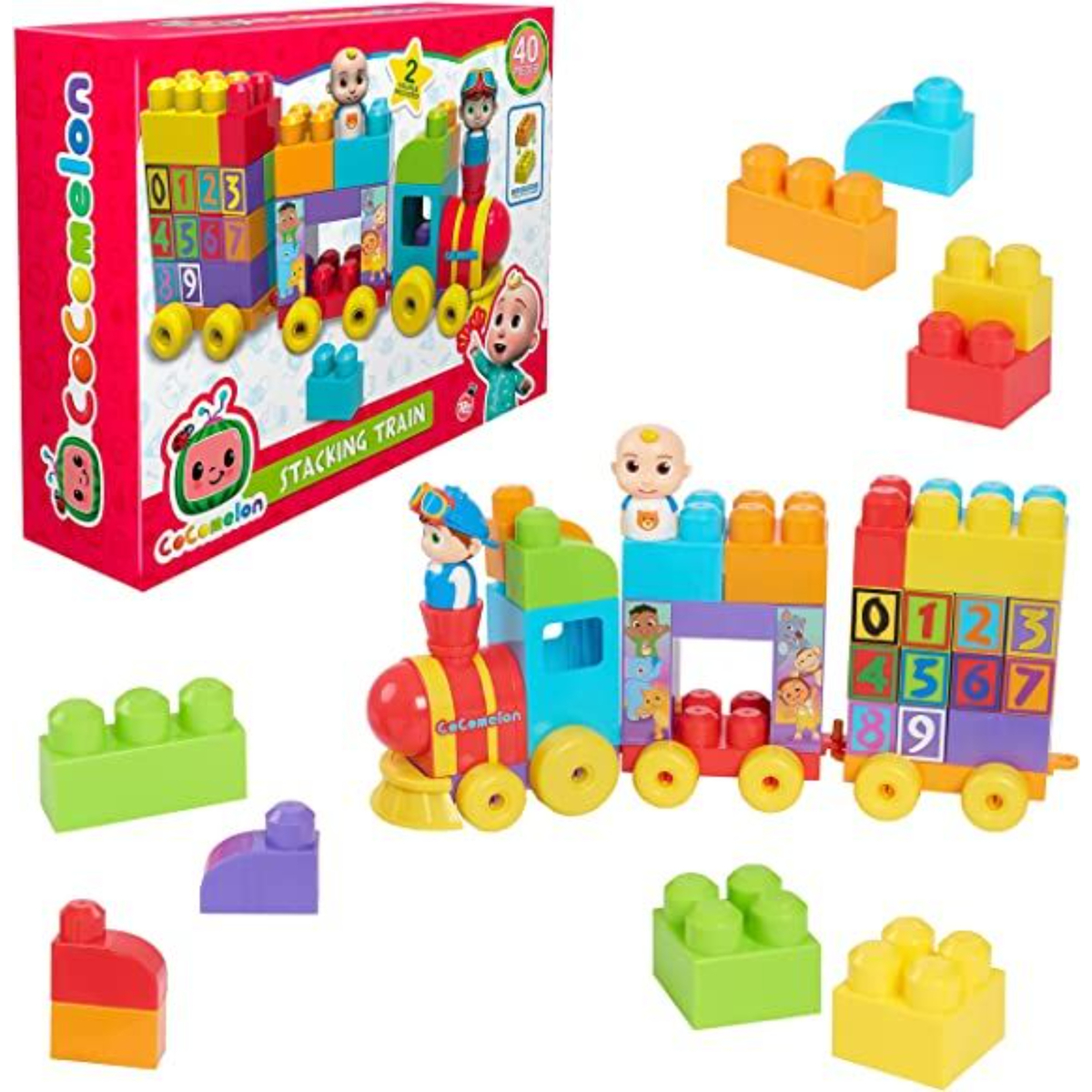 Cocomelon Train Kit Building Blocks, Multicolour