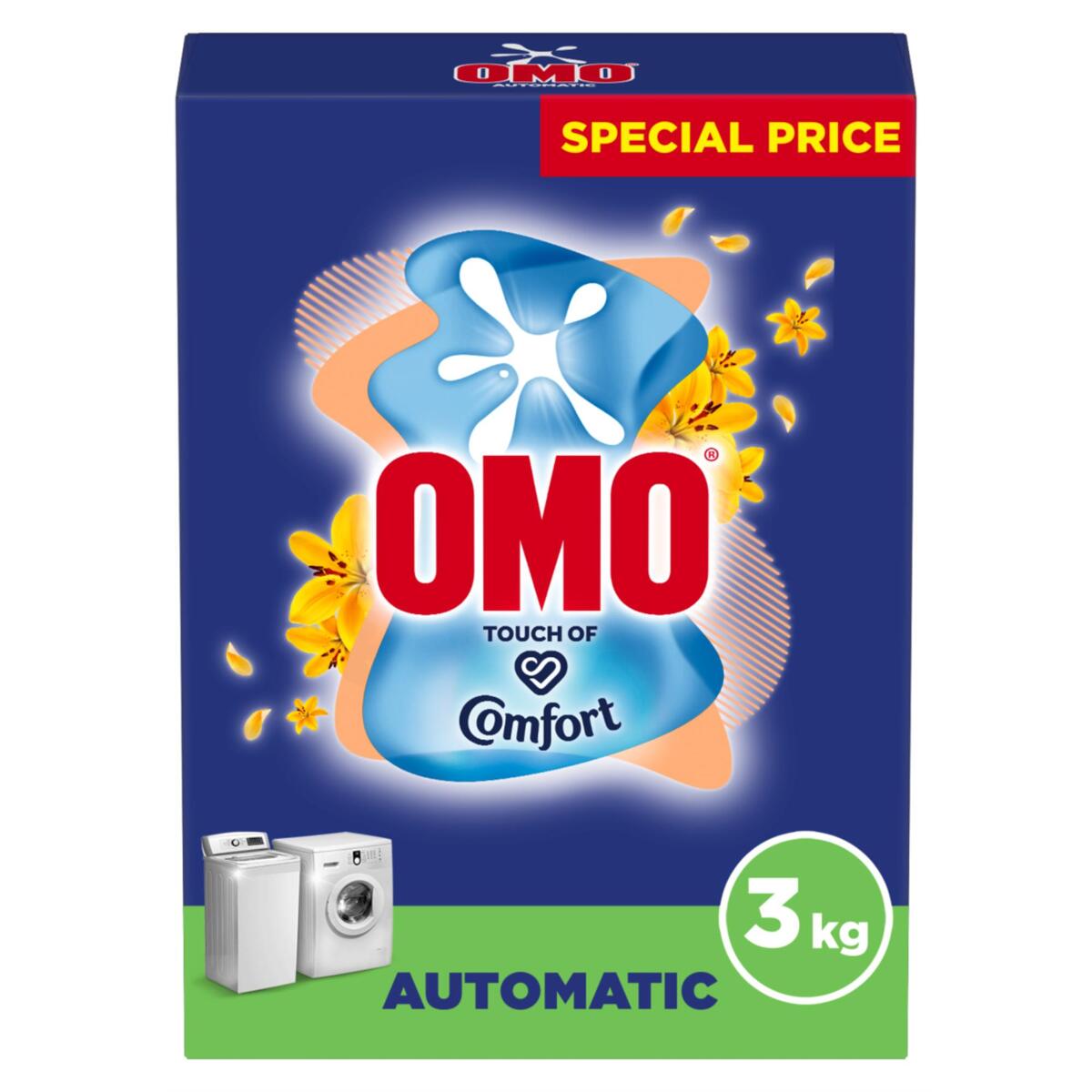 Omo Automatic Laundry Detergent Powder, Touch of Comfort 3 kg