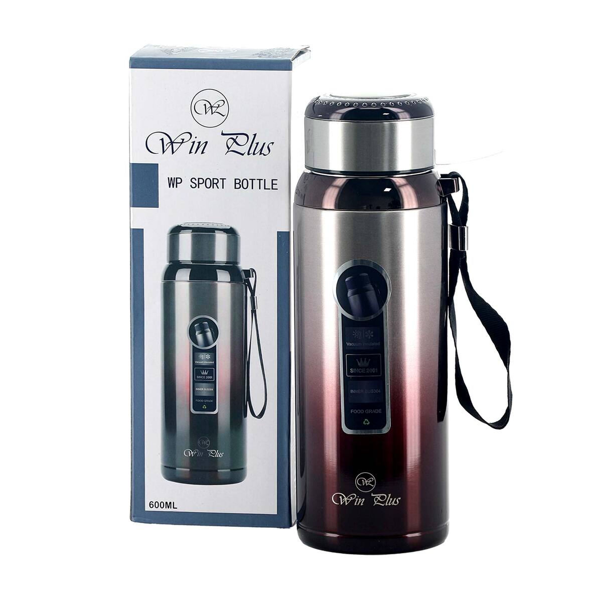 Win Plus Sport Steel Bottle 600ml