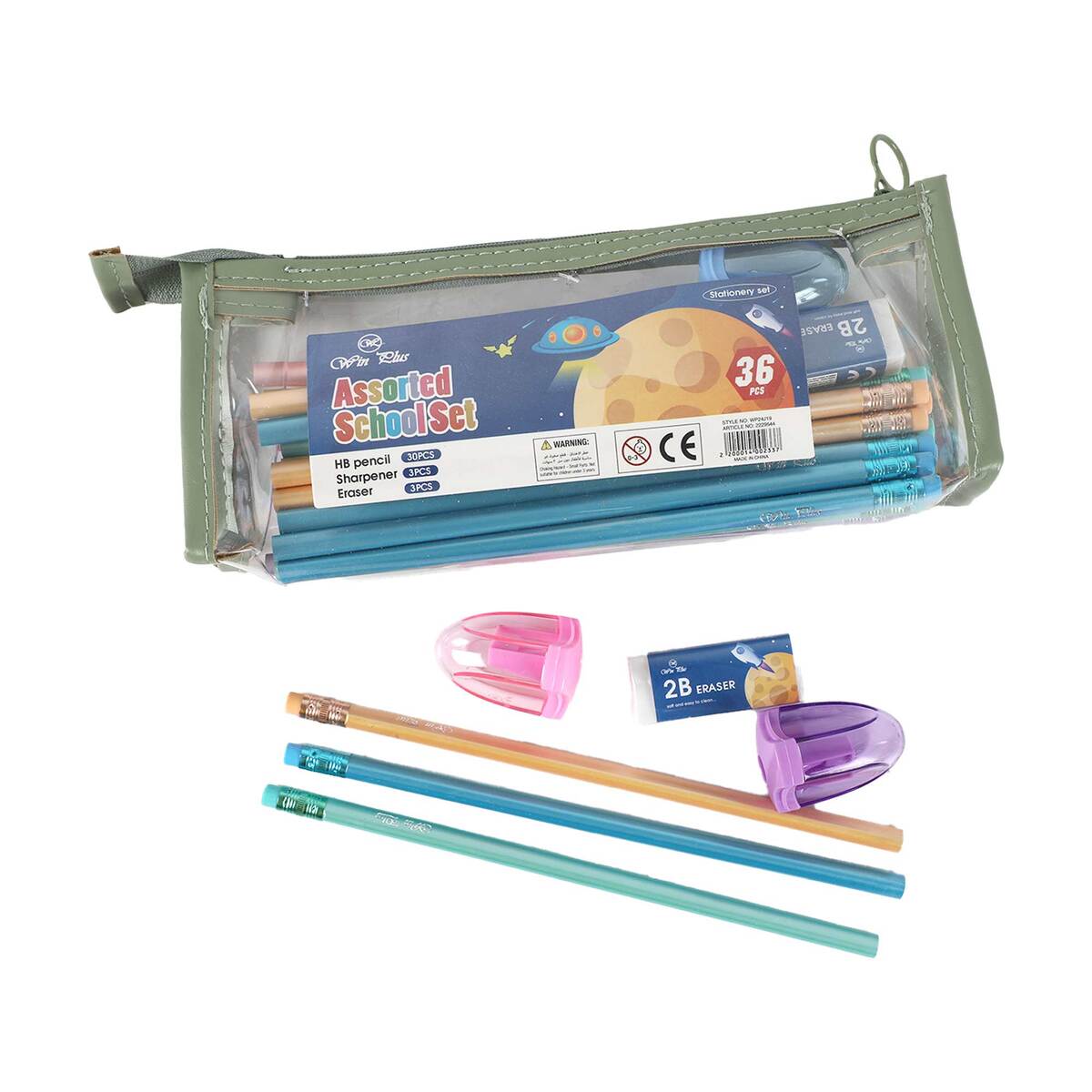 Win Plus HB Pencil Kit 36s