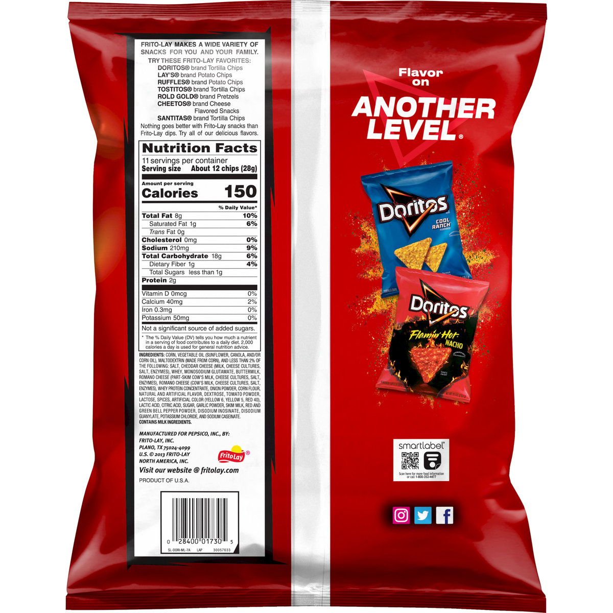 Doritos Nacho Cheese Tortilla Chips 311.8 g